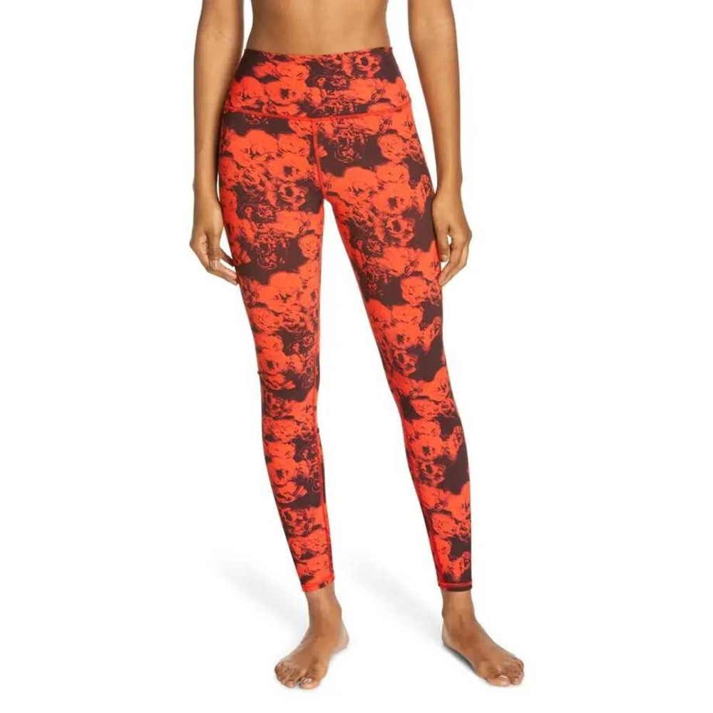ALO Yoga Women's Roses High Waist Activewear Leggings Size Small